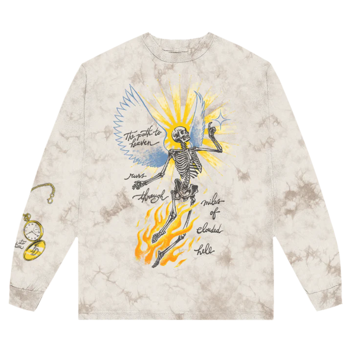 It's Time Brown Tye Dye Long Sleeve