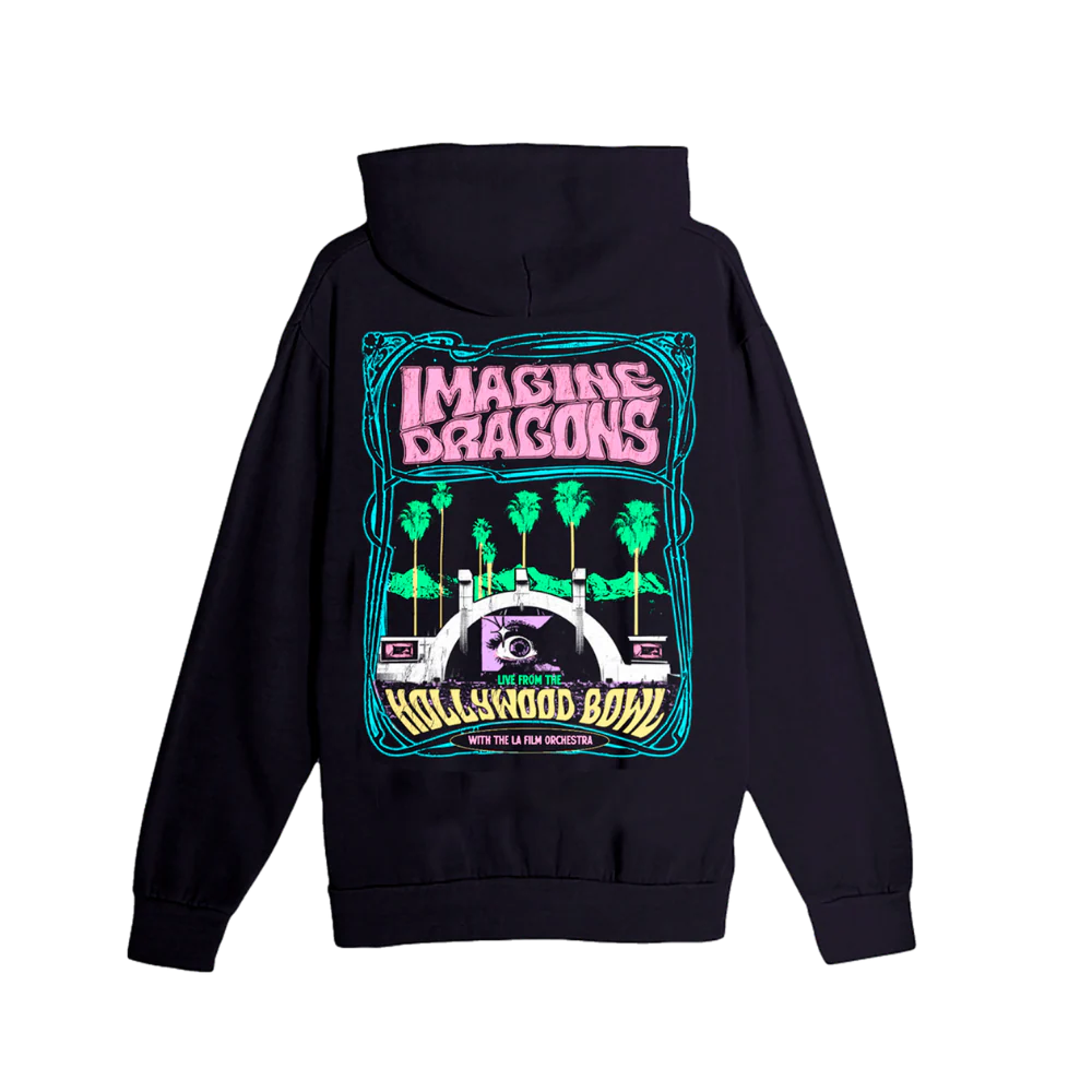Live Hollywood Bowl Film Palm Tree Hoodie