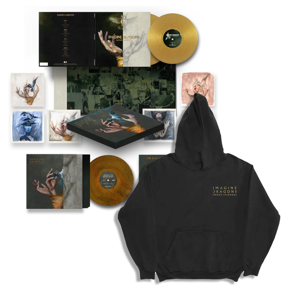 Smoke + Mirrors Ten Color Vinyl Box Set + Cantor Hoodie