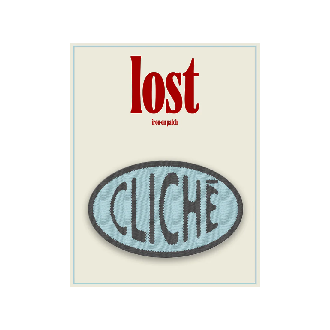 cliché iron-on patch