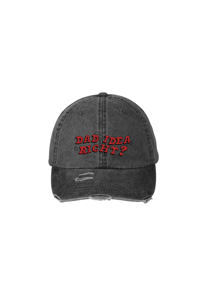 dad idea right? distressed dad hat