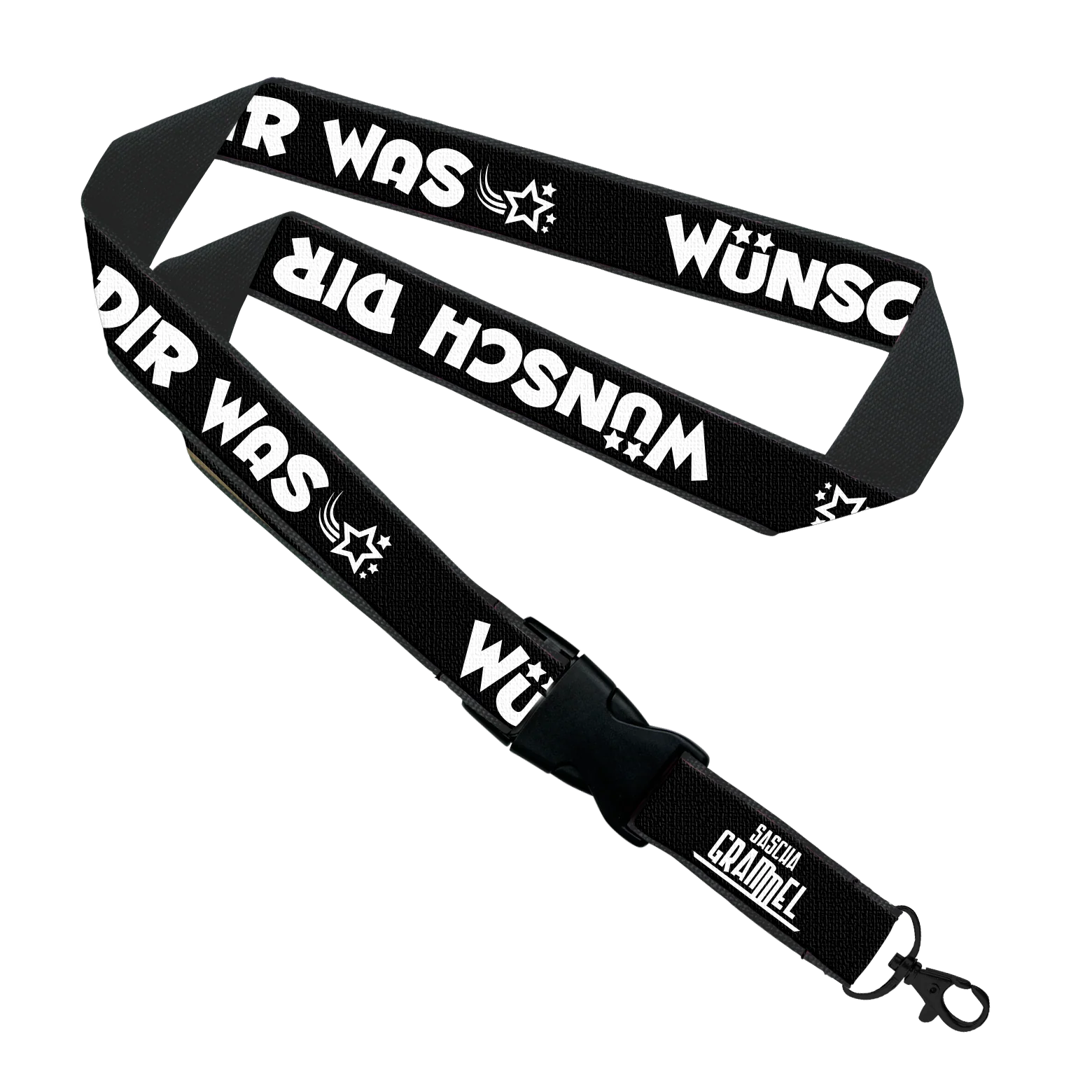 Wünsch Dir was - Logo Lanyard schwarz
